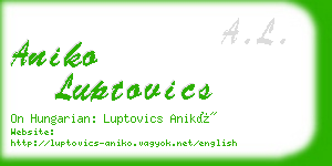 aniko luptovics business card